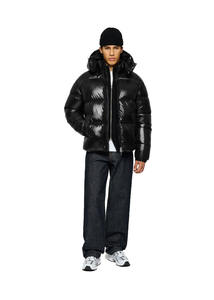 Veste d'hiver matelassée en duvet pour homme, sur mesure, en polyester, épaisse, chaude, coupe-vent, streetwear, décontractée, pour homme - Product Image 5