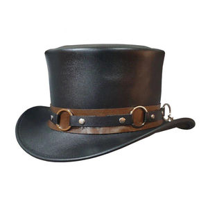 Leather Jack Caribbean Pirate Captain <b>Hats</b> Fancy Tricorn Halloween Festival Carnival Costume Party <b>Hats</b> - Product Image 2