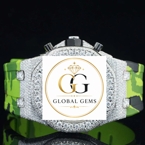 Most Selling White Iced Out Diamond Watch with Full CZ Stones for Business or Formal Events Available at Factory Price - Product Image 1