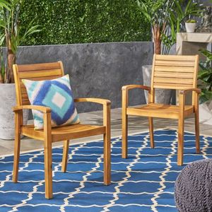 Outdoor <b>Dining</b> <b>Chair</b> in <b>Teak</b> 63223.00 KD Model for Patio Furniture - Product Image 1