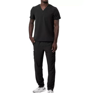 Conjunto de Uniforme Médico para Hombre, Verano 2026, Nuevo Modelo, Cómodo, Cuello en V, Pantalón, para Enfermeros y Doctores de Hospital - Product Image 1