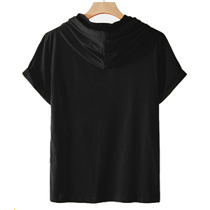 Sweat-shirts à manches courtes OEM ODM personnalisés en coton, production en gros, fabricant de vêtements pour hommes et femmes, sweats à capuche personnalisés - Product Image 6
