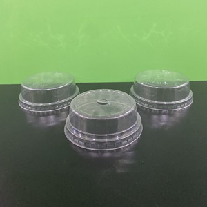 Couvercles en plastique PET/PP jetables à bas prix, fournis directement par l'usine, diamètre 90/93/98/120 mm, couvercles plats ou en dôme pour gobelets en plastique, transparents - Product Image 3