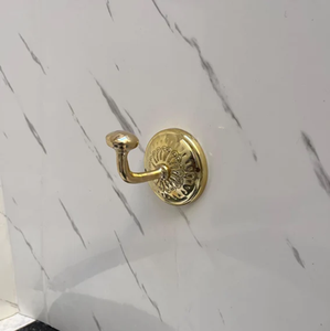 Gold Crafted Brass Hook Hanger For Bathroom <b>Wall</b> Hanger Towel Clothes Hanging Holder At Affordable Price - Product Image 1