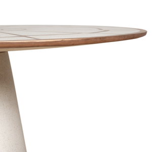 Table à manger ronde en ciment, style moderne, meubles de salle à manger de style farmhouse pour la maison, l'hôtel, l'appartement - Product Image 2