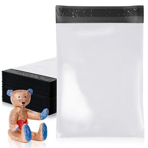 Pacchetto 1200 bianco Poly mailer 19X24 pollici impermeabili elastici autosigillanti per buste di abbigliamento - Product Image 1