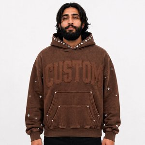 Fabricante de Sudaderas Personalizadas para Hombre, Estilo Skate, Felpa Gruesa, Suministro para Compradores de Marcas Estadounidenses - Product Image 6