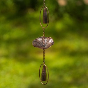 Chaîne de pluie moderne en métal pour système de drainage de toiture, élégante décoration extérieure de jardin, fonction de débit d'eau, durable - Product Image 6