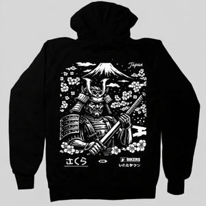Sudadera con Capucha para Motociclistas, Impresa y Reforzada con Kevlar, con Protección Extraíble Certificada CE - Product Image 1