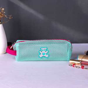 Colorful <b>Netted</b> <b>Fabric</b> Tofu Bag, Ultra-Light Grid With a Wash Inside, Factory Pen Bag for Storage - Product Image 4
