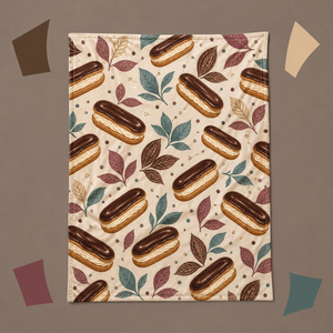 Custom Printed <b>Throw</b> Blanket Axolotl Fig Tuba Rowing Oyster Eclair Sublimation Flannel Fleece Polyester - Product Image 5