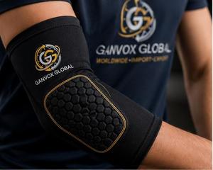 GANVOX GLOBAL Genouillère Unisexe Légère en Polyester avec Coussinage Nid d'Abeille, Longueur Personnalisable, Tailles Multiples - Product Image 4