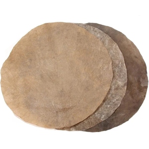 Copper <b>Drum</b> Head Skin Natural Leather Bass <b>Drum</b> Head for Marching Band Pipe Band <b>Drums</b> - Product Image 5