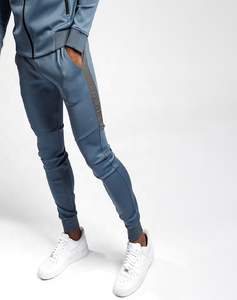 Conjunto Deportivo de Dos Piezas para Hombre, Sudadera con Capucha y Pantalones de Chándal, Corte Ajustado, Estilo Raglán, con Logotipo Personalizado, Bloques de Color, Transpirable, para Gimnasio y Deportes - Product Image 3