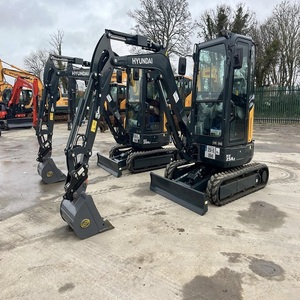 Mini-excavatrice Hyundai avec godet de terrassement, équipement de construction d'occasion, moteur PLC, avec de fortes performances d'excavation - Product Image 6