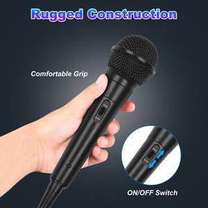 Microfono Dinamico Cardioide Cablato con Interruttore On/Off, Cavo da 4 Metri, Jack da 6,35 mm per Karaoke, Amplificatore, Microfono Vocale Portatile per Altoparlante - Product Image 6