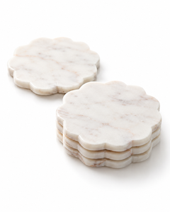 Posavasos Cuadrados de Mármol Hechos a Mano, Tapetes para Bebidas con Rayas, Decoración Ecológica para Mesa de Comedor - Product Image 1