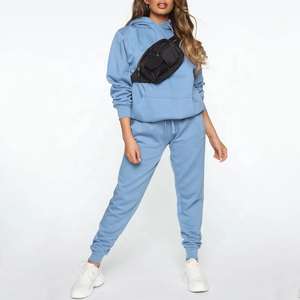 Custom Unisex 280gsm Midweight Winter Streetwear Sweatsuit Set Hoodie & Sweatpants Two-Piece Cotton Tracksuit for Women & <b>Men</b> - Product Image 4