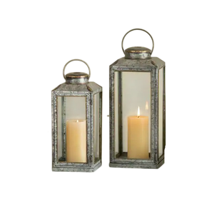 Lanterne à bougie flocon de neige en fer galvanisé, lanterne en métal argenté, décoration de Noël pour la maison, à prix raisonnable - Product Image 5