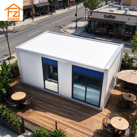 Rumah Modular Prefabrikasi 18 ㎡   Asrama Pekerja Kedai Kopi Siap Pakai Dari Produsen Cina
