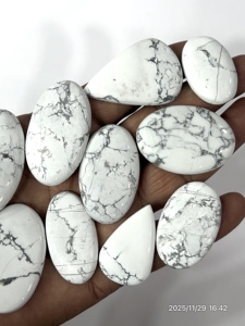 Cabochons en howlite naturelle, pierres précieuses en vrac, formes variées, 20-30 mm, livraison rapide, stock disponible - Product Image 2