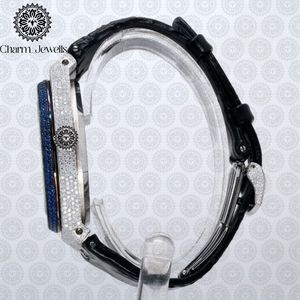 Charm_Jewells Luxury Stainless Steel <b>Watch</b> 42mm Round Dial Sapphire Crystal Quartz Movement Men Fashion Design - Product Image 3