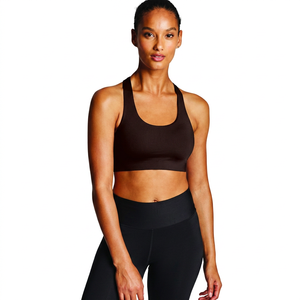 Nouveau Soutien-Gorge de Sport Racerback à Prix Bas, Crop Top Actif Sans Couture en Spandex/Nylon, Ensemble de Fitness pour Femme - Product Image 1