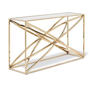 Premium Space Saving Iron Console <b>Table</b> with Rock Slab Surface <b>Folding</b> System for Compact Home Furniture - Product Image 1