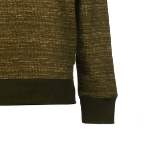 Pull en tricot à col rond pour homme, couleur unie, décontracté, coupe classique, manches longues, vert olive - Product Image 6