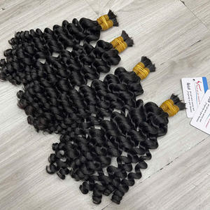 Extensiones de Cabello Humano al Por Mayor Más Vendidas 2026, 100% Cabello Ruso con Cutícula Alineada, Ondulado Profundo al Vapor, para Trenzas - Product Image 3