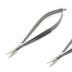 <b>Safety</b> Point Medical Hospital Micro Noyes Iris <b>Scissor</b> Curved Operating Surgical <b>Scissors</b> Stainless Steel Manual CE Certified - Product Image 1