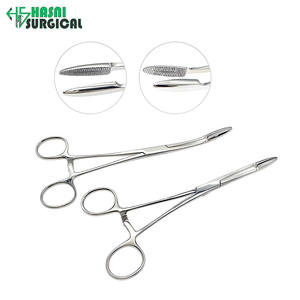 Pinces chirurgicales en acier inoxydable droites et courbées 220 mm – Instruments manuels pour la chirurgie - Product Image 3