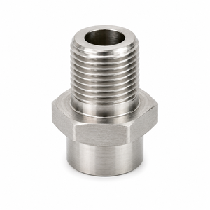Boquilla de pulverización de acero inoxidable 304, cono de abanico plano roscado, tamaño de rosca personalizado, piezas industriales mecanizadas con precisión para bomba M32-M40 - Product Image 3
