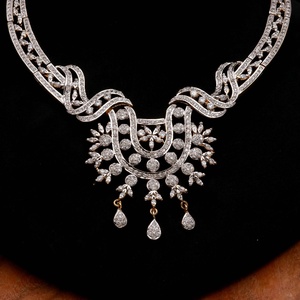 <b>Ruby</b> Pink <b>Necklace</b> Set 22K Gold Plated Vintage IGI Certified Wedding Engagement Unisex Women's Layered Adjustable <b>Necklace</b> - Product Image 3