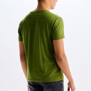 New Fashion <b>Men</b> <b>V</b> <b>Neck</b> Casual <b>T</b>-<b>Shirt</b> Plus Size Breathable Solid Color Short Sleeve Cotton Bamboo Fiber Front Quick Dry Blank - Product Image 5