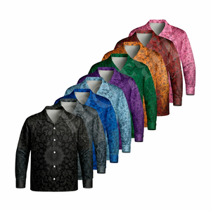 Camisa de Vestir de Manga Corta con Botones y Estampado Floral Elegante de Alta Calidad al por Mayor, Ropa Casual de Verano para la Playa y Fiestas - Product Image 1