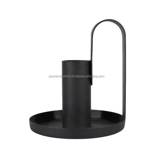 Classy Elegant <b>Black</b> Iron Candle <b>Holder</b> Best Finished New Design Metal Candle <b>Holder</b> <b>Candlestick</b> for Home Decoration Top Quality - Product Image 6