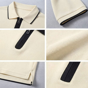 Casual Clothing Printed Design Custom Zipper Closure <b>Half</b> Collar Design Men Polo <b>Shirts</b> Trendy Men Polo <b>Shirts</b> - Product Image 4