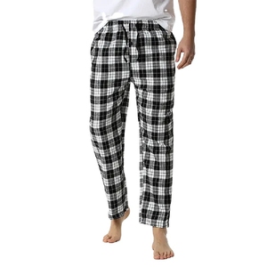 2026 New Arrival USA Flannel <b>Trouser</b> <b>Men</b> Plaid Jogger Pants <b>Elastic</b> Waist Warm Comfortable Factory Price - Product Image 6