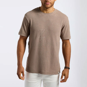 Chemise à manches longues décontractée en coton mélangé de qualité supérieure pour homme, tricot gaufré, matière respirante, tenue quotidienne confortable - Product Image 2