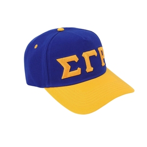 หมวกแก๊ป SGRho สีน้ำเงินรอยัล ปักตัวอักษรกรีกสีทอง หมวกเบสบอลสำหรับชมรมนักเรียนหญิง ปรับขนาดได้ เหมาะสำหรับผู้หญิง วิทยาลัย สไตล์ลำลอง เครื่องประดับศีรษะแบบกรีก - Product Image 5