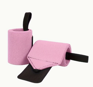 PROFIT SPORTS <b>Pink</b> Neoprene Wrist <b>Wraps</b> for Closure Anti-Slip High Stretch Adjustable Gym Weightlifting Support Straps - Product Image 1