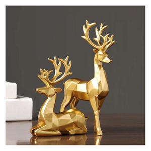 Juego de Adornos Navideños de Ciervos de Aluminio de Lujo, Reutilizables, Personalizables en Tamaño y Color, Pieza Decorativa Festiva - Product Image 2