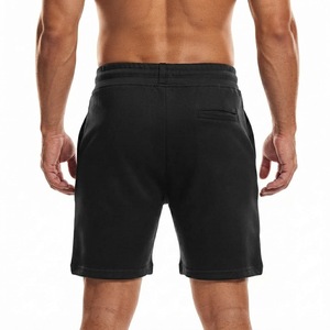 Shorts Bermuda en Coton Noir pour Homme, Taille Mi-Haute avec Cordon de Serrage, Décontractés, en Tissu Respirant avec Poches - Product Image 2