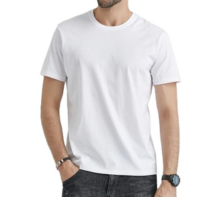 เสื้อยืดลำลองผู้ชายแฟชั่นทันสมัยสั่งทำได้ตามต้องการ สีสันปรับแต่งได้ พิมพ์ลายสำหรับออกกำลังกายหรือสตรีทแวร์ แขนสั้น คุณภาพสูง 180 กรัม - Product Image 1