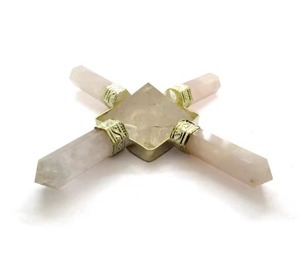 Generador de Energía de Cuarzo Rosa Pulido Artesanal Antiguo al por Mayor - Piedra de Sanación Holística para el Amor, Armonía Familiar y Energía Materna - Product Image 3