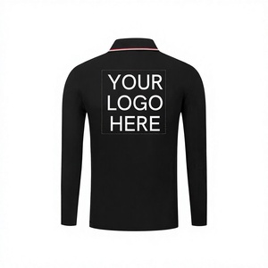 Men's Red Long Sleeve for Shirt Polyester/Cotton Knitted Breathable Front Custom Logo Print Smart Casual - Product Image 6