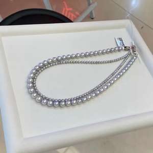 Cadena de Perlas Aurora de 4-4.5 mm, Casi Perfecta, Efecto Cuerpo Superior Invencible, Gema Brillante para Collares de Perlas - Product Image 2