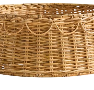 Rustic Arch Design Rattan <b>Christmas</b> <b>Tree</b> Collar Detachable Xmas <b>Tree</b> Box Stand <b>Base</b> Cover Ring Wholesale - Product Image 2