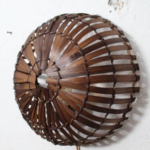 Interior Natural Bamboo Wall <b>Sconces</b> Fancy <b>Light</b> Luxury Wall-mounting Lamp <b>Sconce</b> for Kitchen Decor Woven Boho Indoor Lamps - Product Image 2